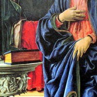 Francesco del Cossa, Tempera auf Holz, 1470, Dresden, Gemäldegalerie.