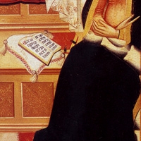 Giovanni del Biondo, tempera su tela, 1385, Firenze, Spedale degli Innocenti.