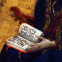 Matteo Giovanetti, peinture à l'huile sur bois, vers 1345, Paris, musée du Louvre.