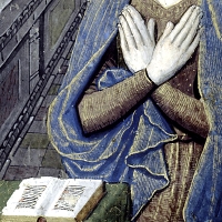 Jean Bourdichon, Book of hours, 1490-1510. New York Public Library, Manuscript MA 153. fol 6.