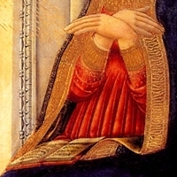 Neri di Bicci, tempera su tavola, 1464, Firenze, Galleria dell' Accademia.
