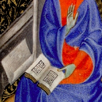 Book of Hours, use of Rome, in the style of the Master of Luçon, France, beginning of the XV c. Huntington Library, HM 1104, fol. 21