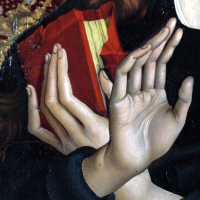 Martin Schongauer, Retable d'Orlier, huile sur bois de sapin. 1470-75. Musée d'Unterlinden, Colmar.