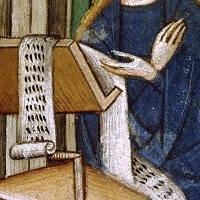 Heures, Groupe du Master of the Gold Scrolls. Bruges  1415-1449. Paris, Bibl. Sainte-Geneviève, ms. 1274 , fol. 21