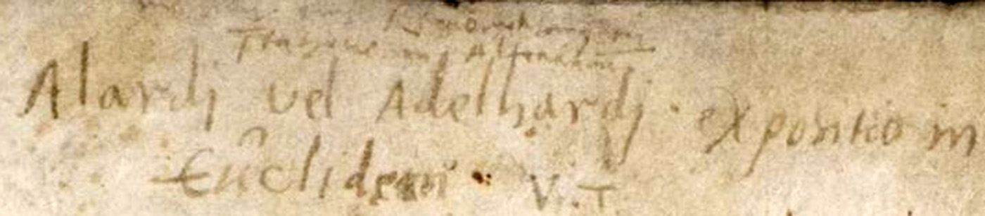 Adelardus Bathensis, Adelard of Bath