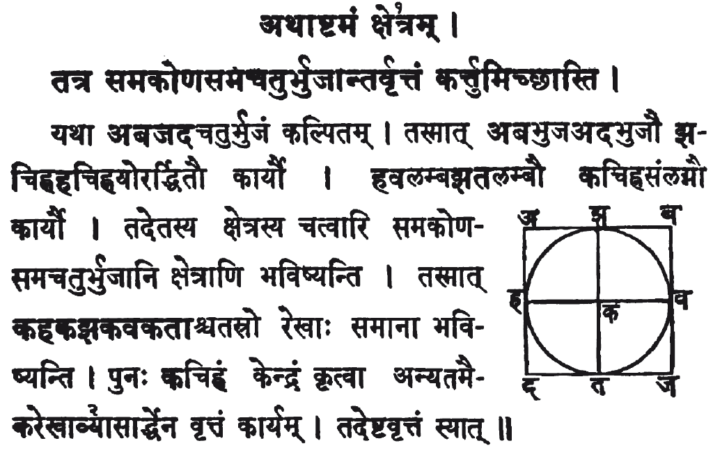 The Rekhâganita or geometry in sanskrit composed by Samrâd Jagannâtha, Bombay, Government central book depôt. 1901